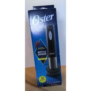 Oster Cordless Electric Wine Bottle Opener w/Foil Cutter FPSTBW8225HT Black